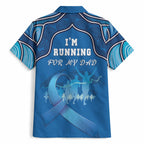 Australia Blue September Running Hawaiian Shirt Blue Ribbon I'm Running For My Dad