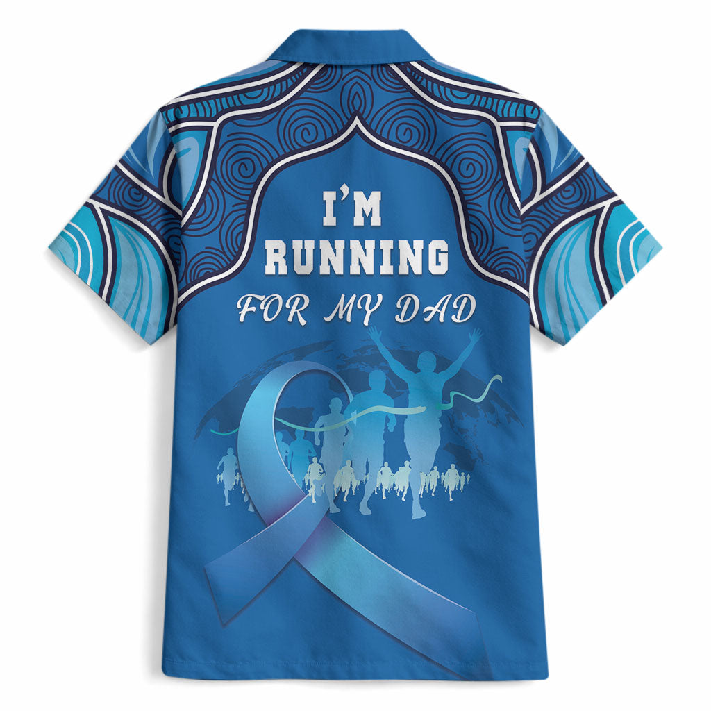 Australia Blue September Running Hawaiian Shirt Blue Ribbon I'm Running For My Dad