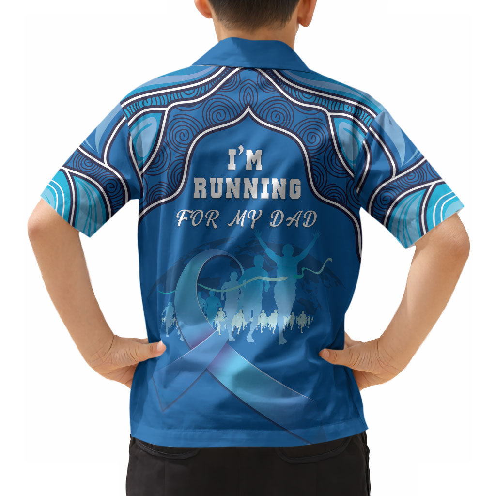 Australia Blue September Running Hawaiian Shirt Blue Ribbon I'm Running For My Dad