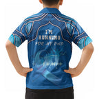 Australia Blue September Running Hawaiian Shirt Blue Ribbon I'm Running For My Dad