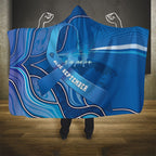 Australia Blue September Running Hooded Blanket Blue Ribbon I'm Running For My Dad