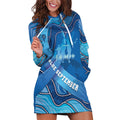 Australia Blue September Running Hoodie Dress Blue Ribbon I'm Running For My Dad
