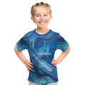 Australia Blue September Running Kid T Shirt Blue Ribbon I'm Running For My Dad
