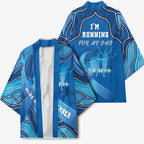 Australia Blue September Running Kimono Blue Ribbon I'm Running For My Dad