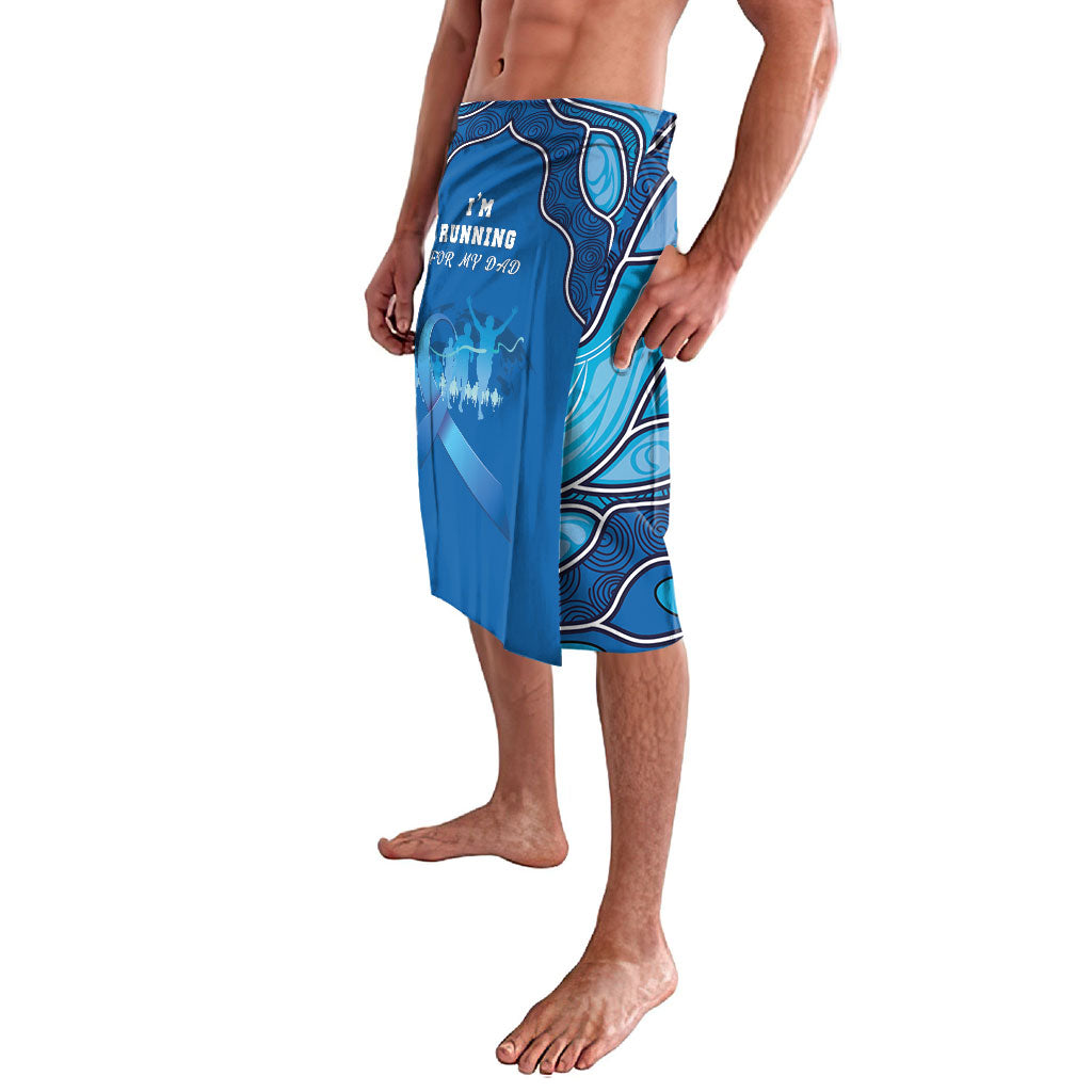 Australia Blue September Running Lavalava Blue Ribbon I'm Running For My Dad
