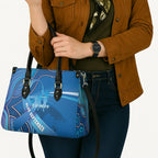Australia Blue September Running Leather Bag Blue Ribbon I'm Running For My Dad