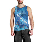 Australia Blue September Running Men Tank Top Blue Ribbon I'm Running For My Dad