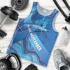 Australia Blue September Running Men Tank Top Blue Ribbon I'm Running For My Dad