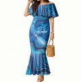 Australia Blue September Running Mermaid Dress Blue Ribbon I'm Running For My Dad