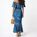 Australia Blue September Running Mermaid Dress Blue Ribbon I'm Running For My Dad