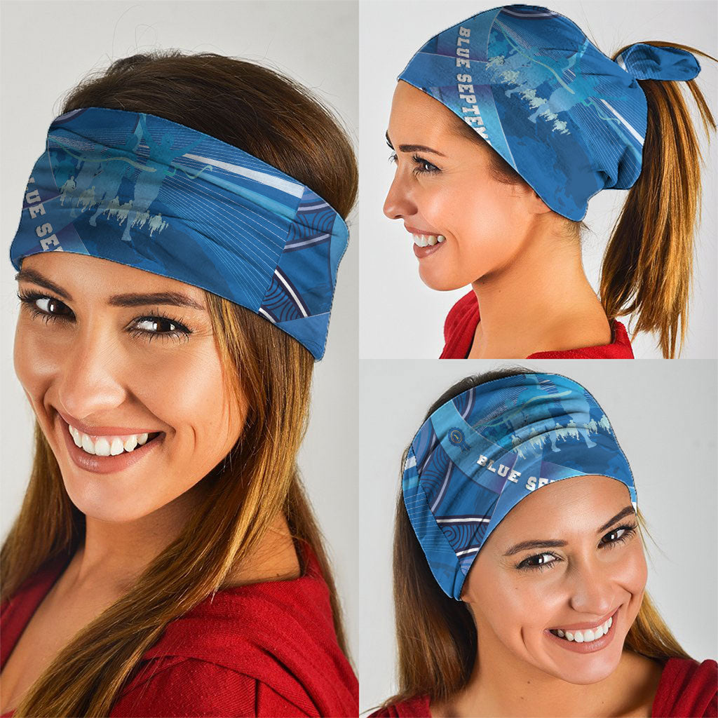 Australia Blue September Running Neck Gaiter Blue Ribbon I'm Running For My Dad