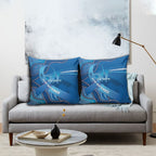 Australia Blue September Running Pillow Cover Blue Ribbon I'm Running For My Dad