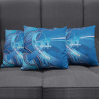 Australia Blue September Running Pillow Cover Blue Ribbon I'm Running For My Dad