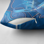 Australia Blue September Running Pillow Cover Blue Ribbon I'm Running For My Dad