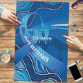 Australia Blue September Running Puzzle Blue Ribbon I'm Running For My Dad