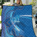 Australia Blue September Running Quilt Blue Ribbon I'm Running For My Dad