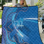 Australia Blue September Running Quilt Blue Ribbon I'm Running For My Dad