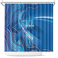 Australia Blue September Running Shower Curtain Blue Ribbon I'm Running For My Dad
