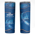 Australia Blue September Running Skinny Tumbler Blue Ribbon I'm Running For My Dad