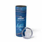 Australia Blue September Running Skinny Tumbler Blue Ribbon I'm Running For My Dad