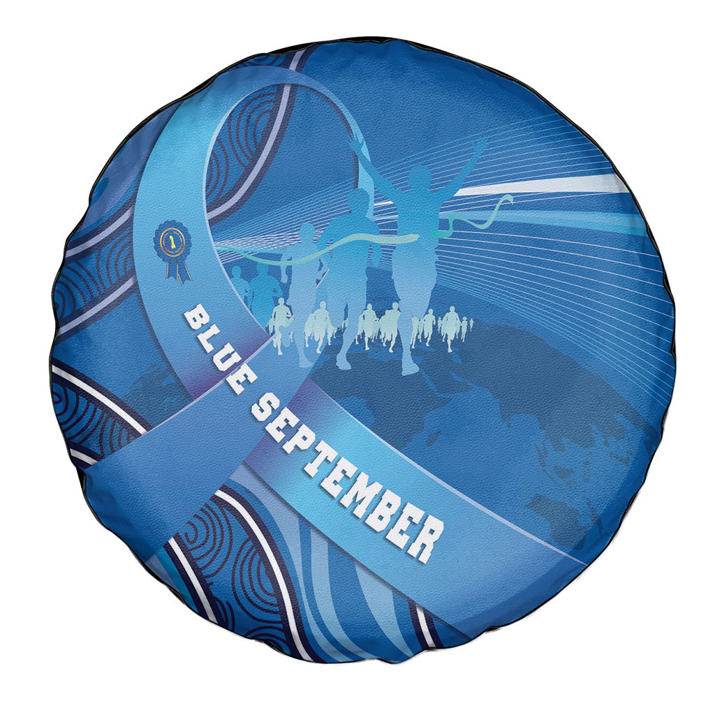 Australia Blue September Running Spare Tire Cover Blue Ribbon I'm Running For My Dad