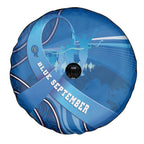 Australia Blue September Running Spare Tire Cover Blue Ribbon I'm Running For My Dad