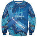 Australia Blue September Running Sweatshirt Blue Ribbon I'm Running For My Dad