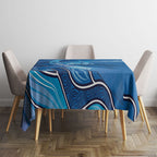 Australia Blue September Running Tablecloth Blue Ribbon I'm Running For My Dad