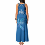 Australia Blue September Running Tank Maxi Dress Blue Ribbon I'm Running For My Dad