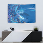 Australia Blue September Running Tapestry Blue Ribbon I'm Running For My Dad