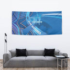 Australia Blue September Running Tapestry Blue Ribbon I'm Running For My Dad