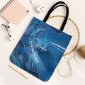 Australia Blue September Running Tote Bag Blue Ribbon I'm Running For My Dad