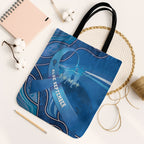 Australia Blue September Running Tote Bag Blue Ribbon I'm Running For My Dad