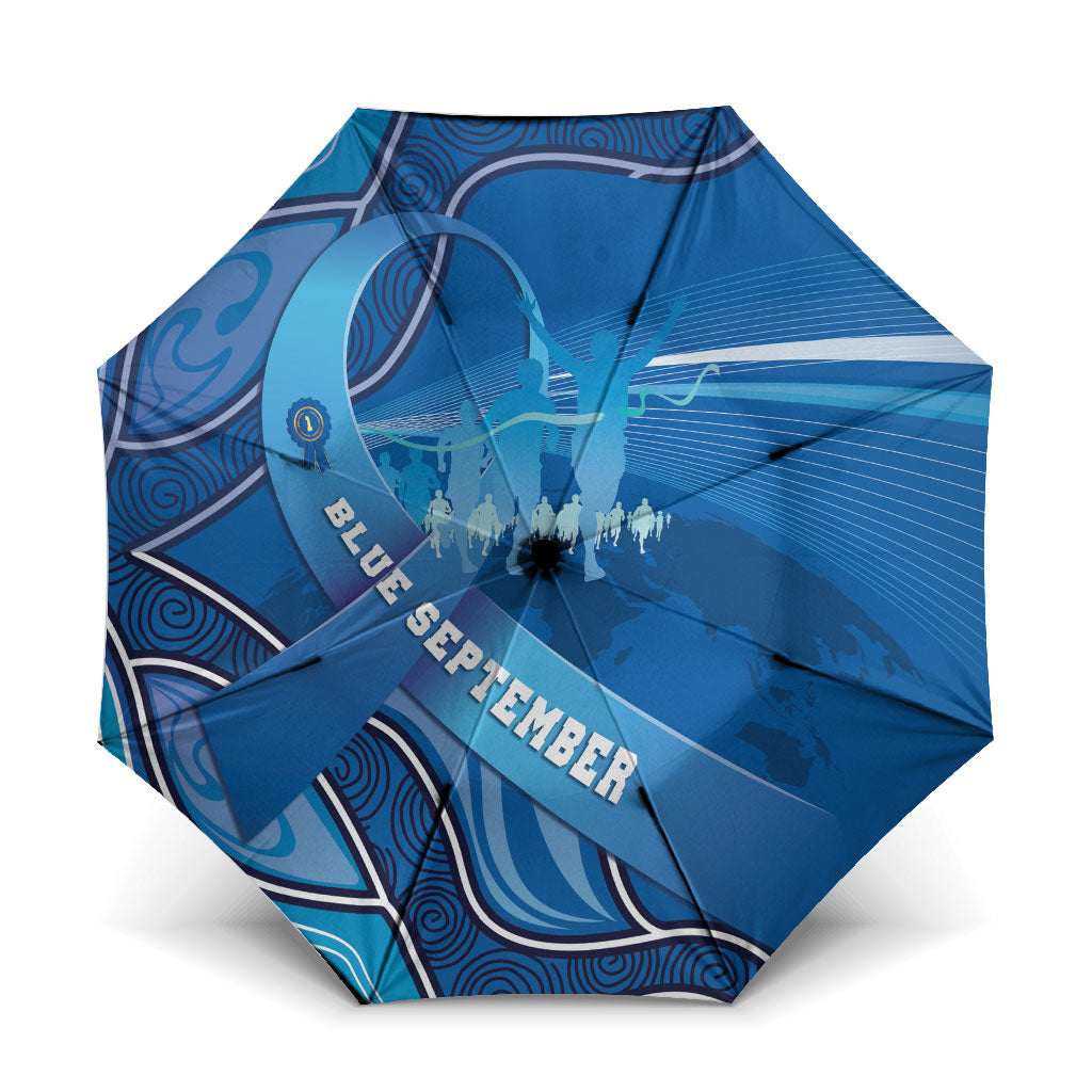Australia Blue September Running Umbrella Blue Ribbon I'm Running For My Dad