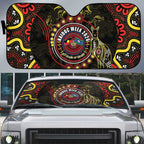 50 Years Of Deadly NAIDOC Week 2026 Auto Sun Shade Aussie Kangaroo Aboriginal Art
