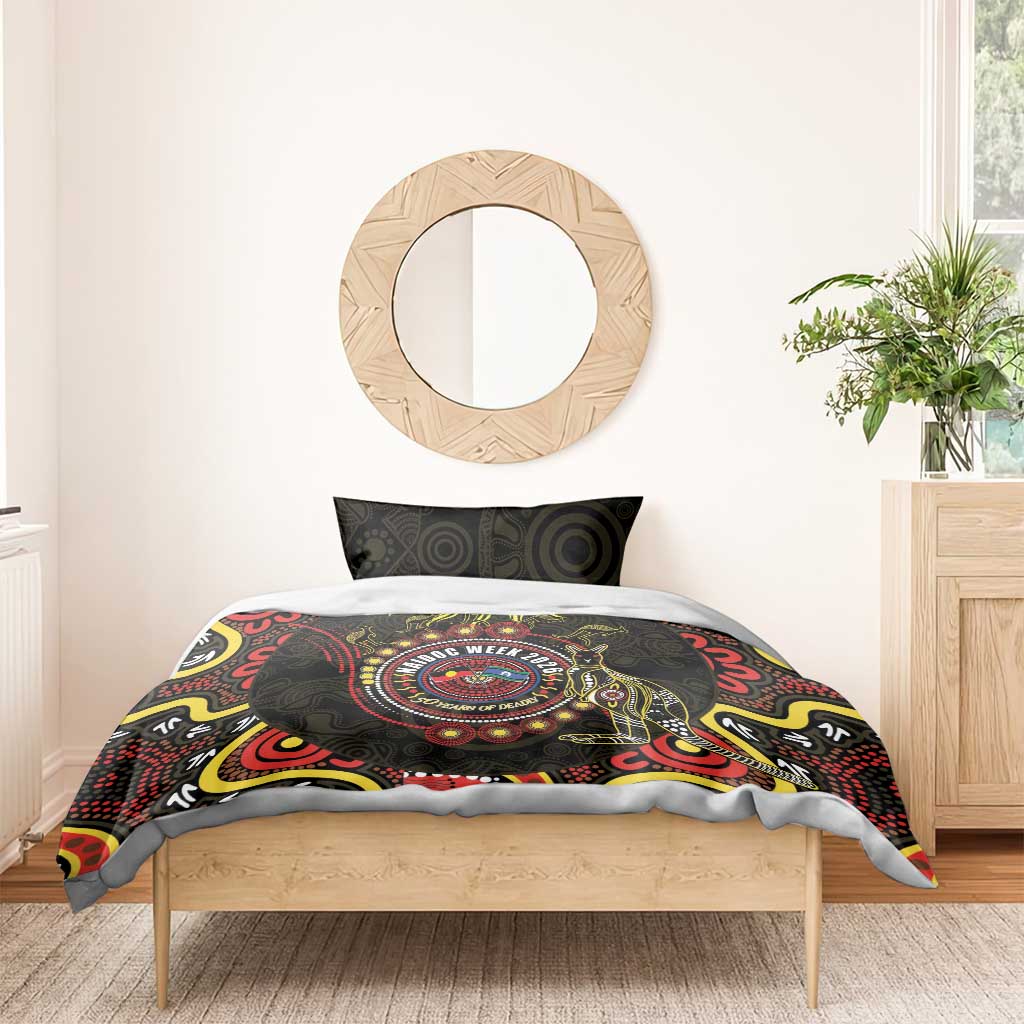 50 Years Of Deadly NAIDOC Week 2026 Bedding Set Aussie Kangaroo Aboriginal Art