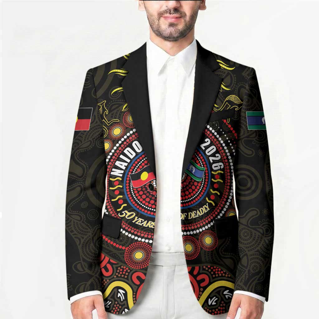 50 Years Of Deadly NAIDOC Week 2026 Blazer Aussie Kangaroo Aboriginal Art