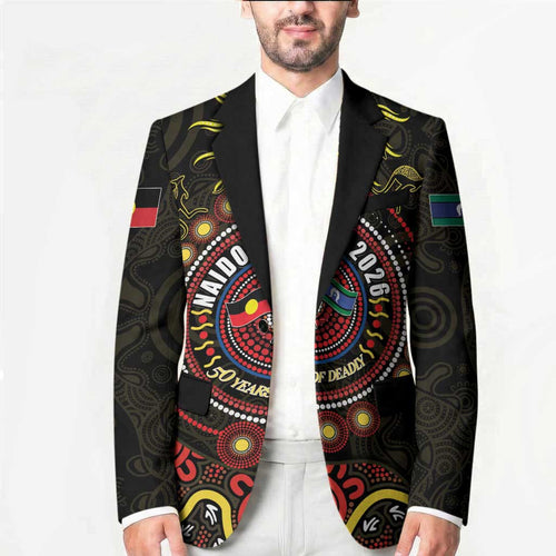50 Years Of Deadly NAIDOC Week 2026 Blazer Aussie Kangaroo Aboriginal Art