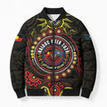 50 Years Of Deadly NAIDOC Week 2026 Bomber Puffer Jacket Aussie Kangaroo Aboriginal Art