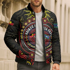50 Years Of Deadly NAIDOC Week 2026 Bomber Puffer Jacket Aussie Kangaroo Aboriginal Art