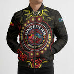 50 Years Of Deadly NAIDOC Week 2026 Bomber Puffer Jacket Aussie Kangaroo Aboriginal Art