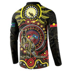 50 Years Of Deadly NAIDOC Week 2026 Button Sweatshirt Aussie Kangaroo Aboriginal Art