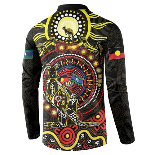 50 Years Of Deadly NAIDOC Week 2026 Button Sweatshirt Aussie Kangaroo Aboriginal Art