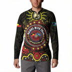 50 Years Of Deadly NAIDOC Week 2026 Button Sweatshirt Aussie Kangaroo Aboriginal Art