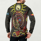 50 Years Of Deadly NAIDOC Week 2026 Button Sweatshirt Aussie Kangaroo Aboriginal Art