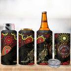 50 Years Of Deadly NAIDOC Week 2026 4 in 1 Can Cooler Tumbler Aussie Kangaroo Aboriginal Art