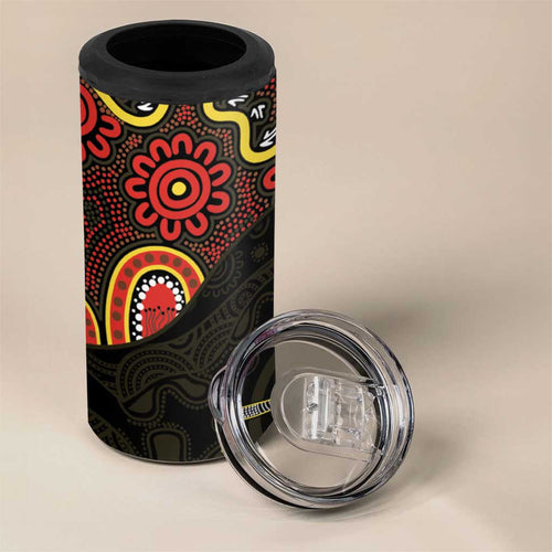 50 Years Of Deadly NAIDOC Week 2026 4 in 1 Can Cooler Tumbler Aussie Kangaroo Aboriginal Art
