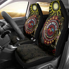 50 Years Of Deadly NAIDOC Week 2026 Car Seat Cover Aussie Kangaroo Aboriginal Art