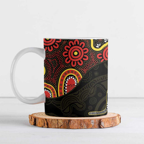 50 Years Of Deadly NAIDOC Week 2026 Ceramic Mug Aussie Kangaroo Aboriginal Art