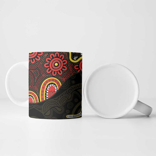 50 Years Of Deadly NAIDOC Week 2026 Ceramic Mug Aussie Kangaroo Aboriginal Art
